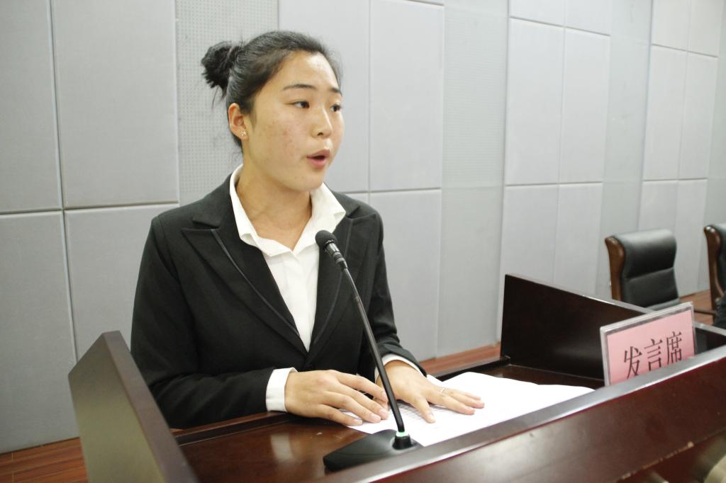 “文明宿舍”代表发言